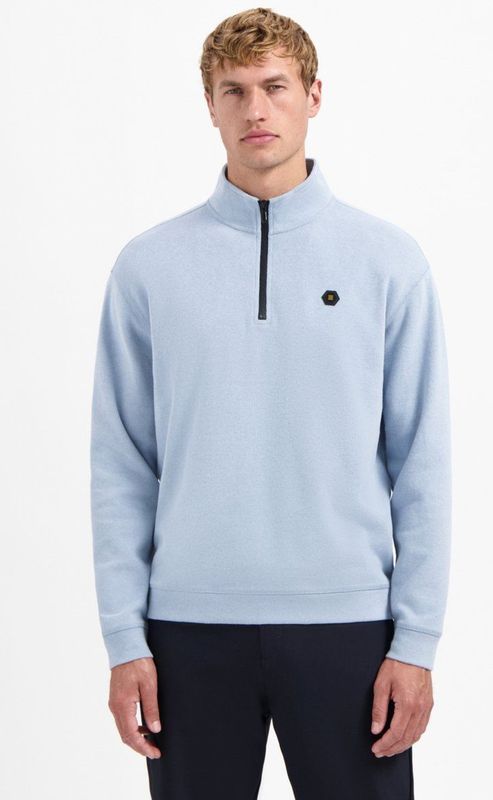 No Excess - Sweater - Lichtblauw - Relaxed Fit - Lange Mouwen