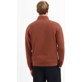 Knit Factory Jazz Gebreid Omslagvest - Dames Poncho - Wikkelvest - Gebreide oranje poncho - Gebreide mantel - Winter poncho - Dames cape - One Size - Terra