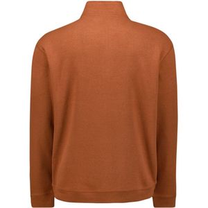 Knit Factory Jazz Gebreid Omslagvest - Dames Poncho - Wikkelvest - Gebreide oranje poncho - Gebreide mantel - Winter poncho - Dames cape - One Size - Terra