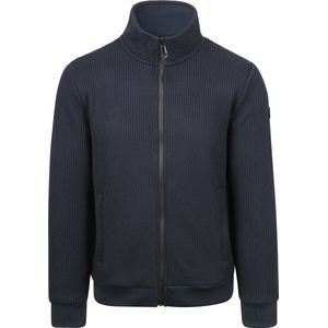 No Excess - Sweatvest - Diep Blauw - Full Zip - Opstaande Kraag