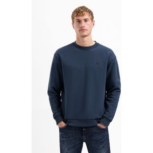 No Excess - Sweatshirt - Donkerblauw - Effen - Lange Mouw