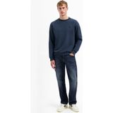 No Excess - Sweater - Donkerblauw - Relaxed Fit - Lange Mouwen