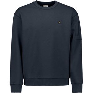 No Excess - Sweater - Donkerblauw - Relaxed Fit - Lange Mouwen