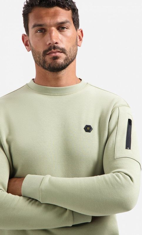 Sweater - Ronde Hals - Met Mouwrits