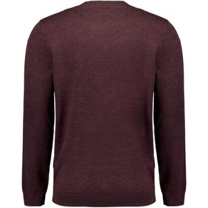 No Excess - Pullover Crewneck - Donker Wijn - 2 Coloured Melange