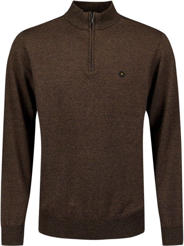 Schipperstruien - Melange Trui - Halve Rits