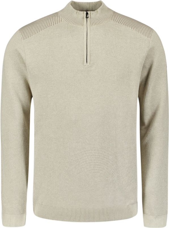 No Excess - Pullover Half Zip Plated Structure Knit Kit - Trui