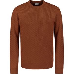 Trui - Ronde Hals - Diagonaal Breipatroon