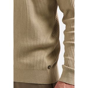 No Excess - Pullover Crewneck Rib - Sand - Trui