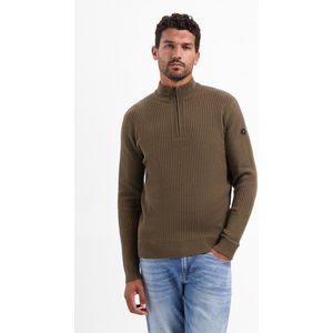 Trui - Zware Ribstructuur - Halve Rits