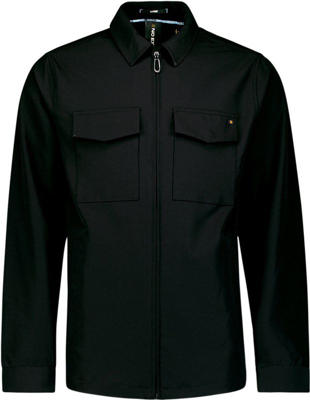 No Excess - Sedoc - Overhemd - Zwart - Volledige Rits - Stretch