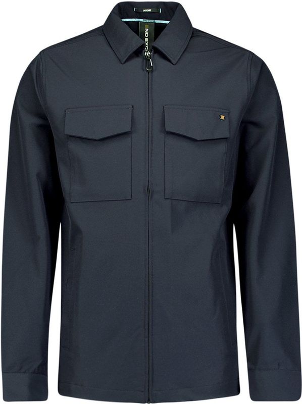 No Excess - Sedoc - Overhemd - Lichtblauw - Volledige Rits - Stretch