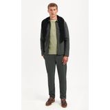 No Excess - Overshirt - Groen - Sedoc Dessin - Volledige Rits - Stretch