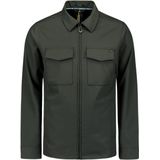 No Excess - Overshirt - Groen - Sedoc Dessin - Volledige Rits - Stretch