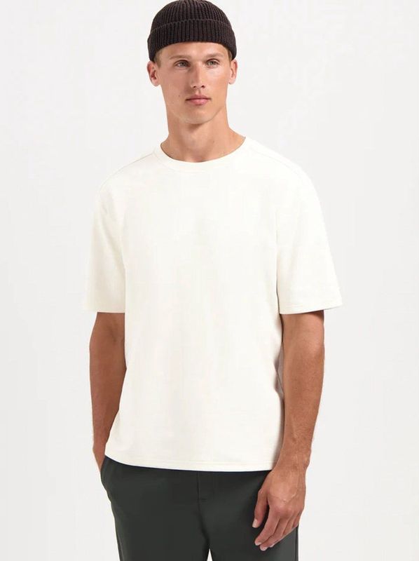 No Excess - T-Shirt Crewneck Solid Heavy Interlock - Offwhite