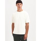 No Excess - T-Shirt Crewneck Solid Heavy Interlock - Offwhite