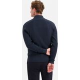 No Excess - Vest Knitted Structure - Donkerblauw - Regular-fit - Nylon en Katoen