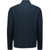 No Excess - Vest Knitted Structure - Donkerblauw - Regular-fit - Nylon en Katoen