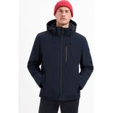 No Excess - Functionele Jas - Donkerblauw - Softshell - Gevoerde Zoom
