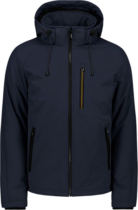 No Excess - Functionele Jas - Donkerblauw - Softshell - Gevoerde Zoom