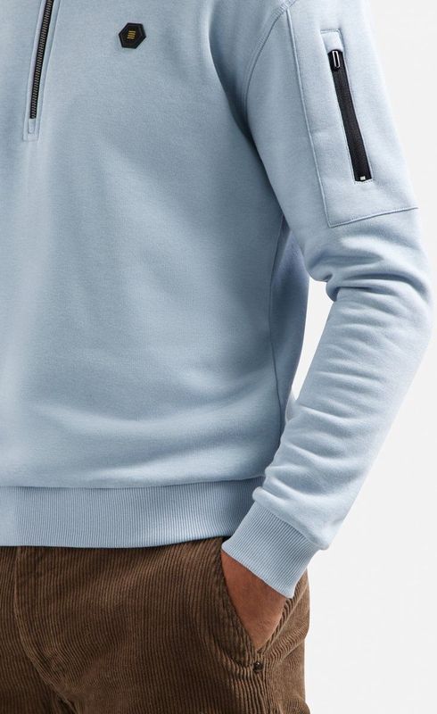 No Excess - Half Zip - Blauw - Trui - 29130851/138