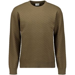 Trui - Ronde Hals - Diagonaal Breipatroon