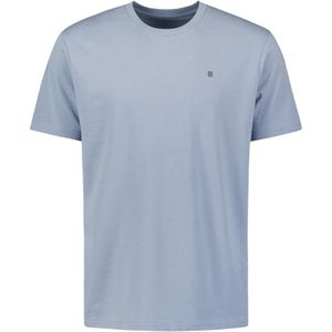 No Excess - Shirt - Pastelblauw - Effen - Kwartmouw