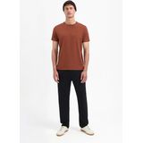 No Excess T-shirt crewneck solid basic terra