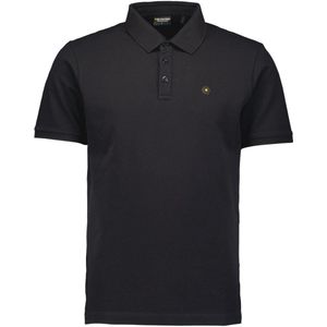 No Excess - Shirt - Zwart - Katoen - Polokraag - Kwartmouw