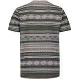 T-shirt - Ronde Hals - Jacquardpatroon