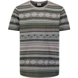 T-shirt - Ronde Hals - Jacquardpatroon