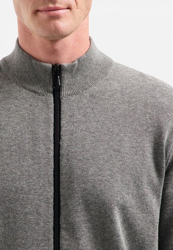 No Excess - Cardigan 2 Coloured Melange - Vest - Grijs Melange