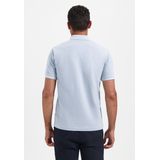No Excess - Poloshirt - Lichtblauw - Katoen - Knoopsluiting - Kwartmouw