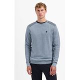 No Excess - Pullover Crewneck Plated Structure - Dusty Blue