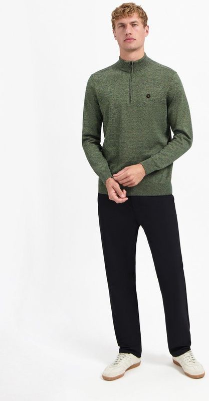 Melange Trui - Halve Rits - Schipperstruien