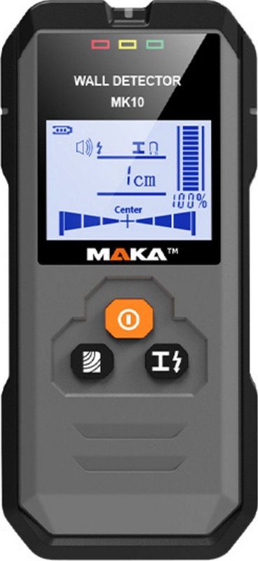 MAKA Digitale Leidingzoeker - Koper, Metaal & Hout detectie tot 120mm - Leidingdetector