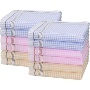 – zakdoeken dames - zakdoeken - Italiaans katoen - zakdoek - 1 - Moederdag - Cadeau