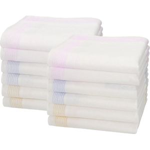 Sorprese – Dames zakdoeken - 12 zakdoeken – Italiaans katoenen - zakdoeken - 2