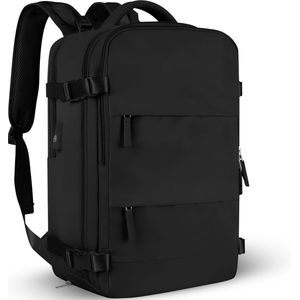 Villux Rugzak - Rugzak voor Reizen - Reistas Handbage - Reis Backpack - Rugtas Heren en Dames - Met Laptopvak - Geschikt voor Wandelen, Outdoor en Hiken - Zwart