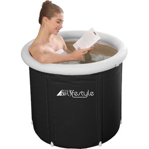 Zitbad - Bath Bucket - Ice Bath - Dompelbad - Voor Volwassenen en Kinderen - Inclusief Tas - Ijsbad - Inclusief ijsbad ebook - Zwart