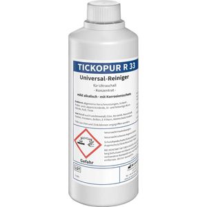 TICKOPUR R33 - 1L Reinigingsconcentraat voor airbrush nozzles, schaafkop, sieraden, fietsketting, carburateurs en veel meer! (ultrasoon vloeistof - reinigings - reiniger - reinigingsmiddel - middel)