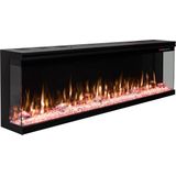 EVIQ - Elektrische Sfeerhaard 3D Panama - 91 cm - Wandhaard - Geruisloos