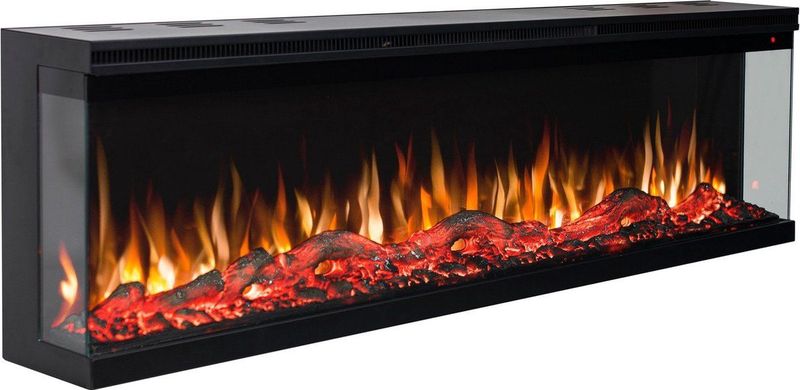 EVIQ - Elektrische Sfeerhaard 3D Panama - 91 cm - Wandhaard - Geruisloos