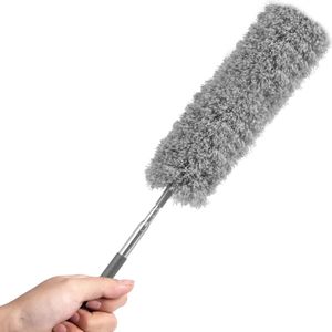 Telescopische Plumeau met Telescoopsteel - 60 tot 140 cm - Uitschuifbaar - Wasbaar - Flexibel 360° Draaibaar - Microvezel Ragebol