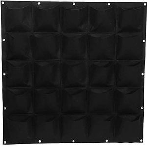 Verticale Tuin - Hangende Plantenzak - 25 Vakken - 100 x 100 cm - Zwart