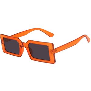 Vierkante Dames Zonnebril Vintage - Oranje
