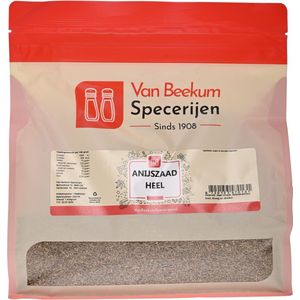 Van Beekum Specerijen - Anijszaad Heel - 1 kilo (hersluitbare stazak)