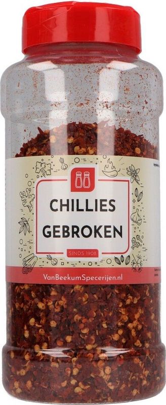 Van Beekum - Chillies Gebroken - Strooibus 350 Gram