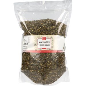 Van Beekum Specerijen - Jalapeno Peper Groen 2-3 mm - 800 Gram (hersluitbare stazak)