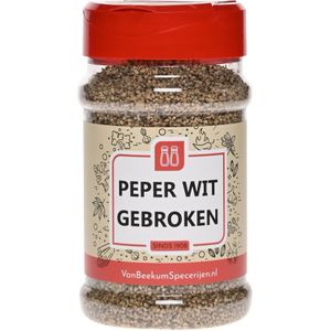 Van Beekum Specerijen - Peper Wit Gebroken - Strooibus 160 Gram